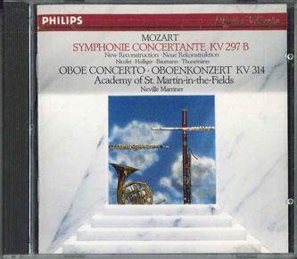CD MOZART, NEVILLE MARRINER, ACADEM - Mozart: Symphonie Concertante (K. 2 4111342 Philips 1984 Germany Classical Used
CD MOZART, NEVILLE MARRINER, ACADEM - Mozart: Symphonie Concertante (K. 2 4111342 Philips 1984 Germany Classical Used