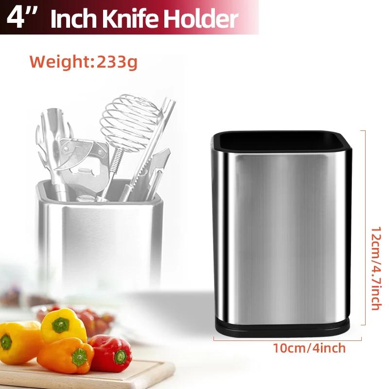 Stainless Steel Knife Holder Block, High-End Knife Storage Organizer, Countertop Cutlery Stand for Kitchen, Non-Slip Base
Stainless Steel Knife Holder Block, High-End Knife Storage Organizer, Countertop Cutlery Stand for Kitchen, Non-Slip Base