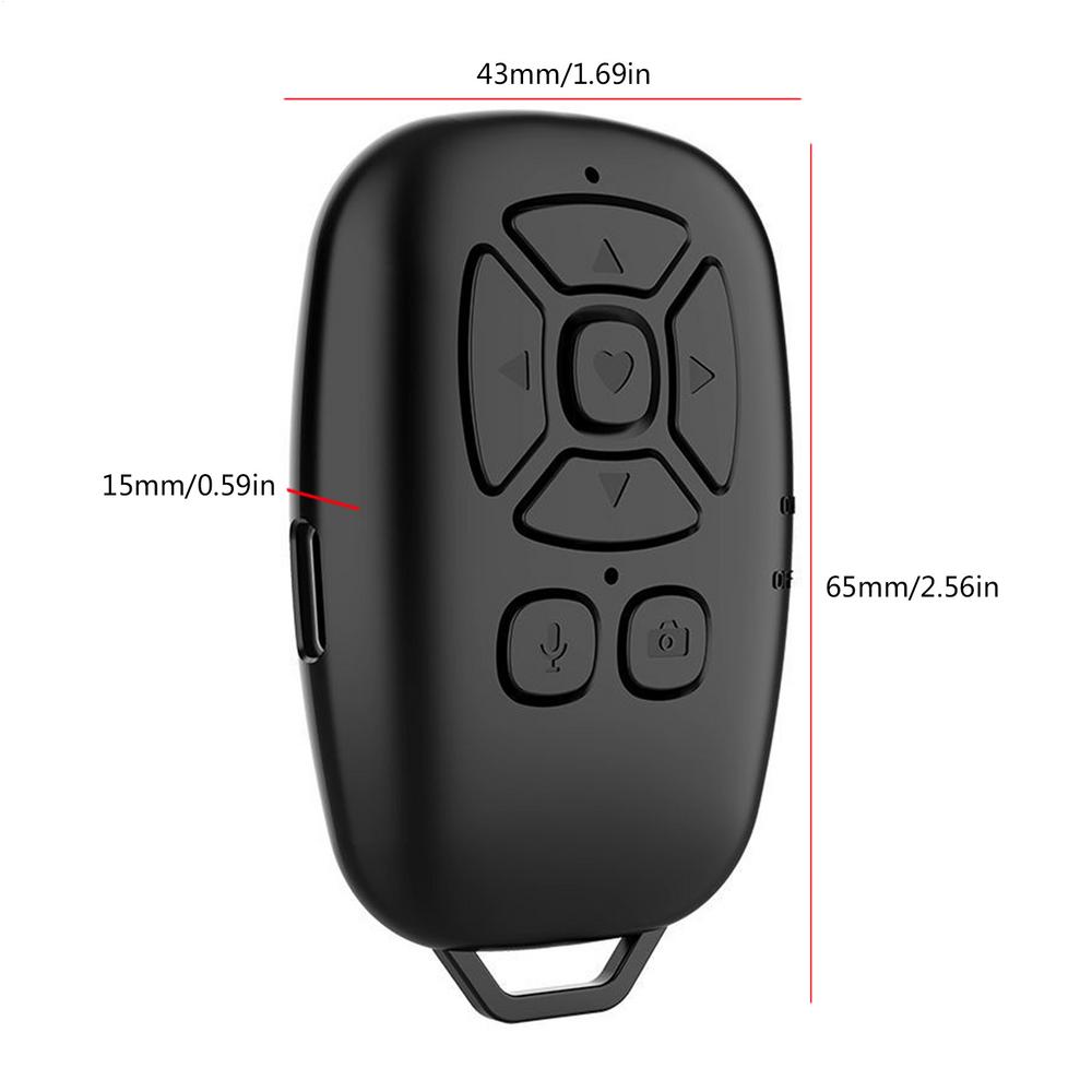 Selfie Camera Shutter Release Bluetooths-compatible Remote Control Button Wireless Controller For Phone E-book Turn Page чорний
Selfie Camera Shutter Release Bluetooths-compatible Remote Control Button Wireless Controller For Phone E-book Turn Page чорний