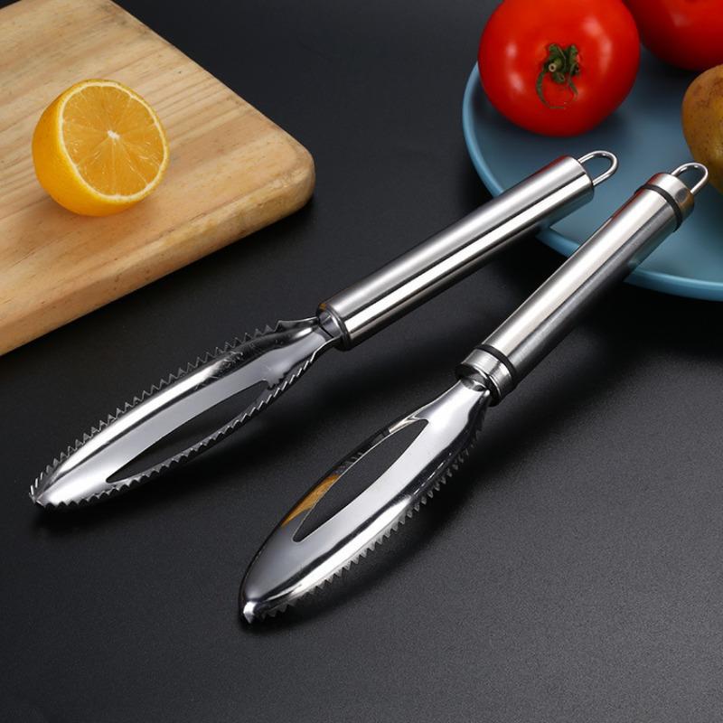 2Pcs Stainless Steel Seafood Processing Tool, Fish Scale Remover Scraper, Ergonomic Manual Kitchen Peeler, Durable Cooking Gadget for Professional 2pc слоновая кость
2Pcs Stainless Steel Seafood Processing Tool, Fish Scale Remover Scraper, Ergonomic Manual Kitchen Peeler, Durable Cooking Gadget for Professional 2pc слоновая кость