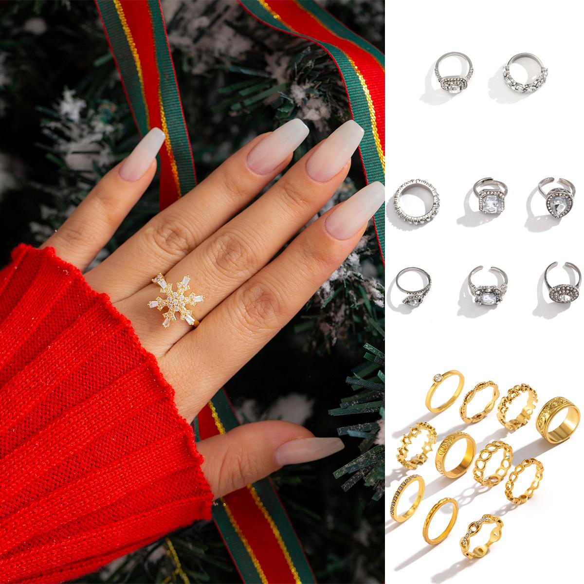 Accessories, versatile Christmas hollow star jewelry, personalized water drop-shaped geometric full diamond set ring
Accessories, versatile Christmas hollow star jewelry, personalized water drop-shaped geometric full diamond set ring