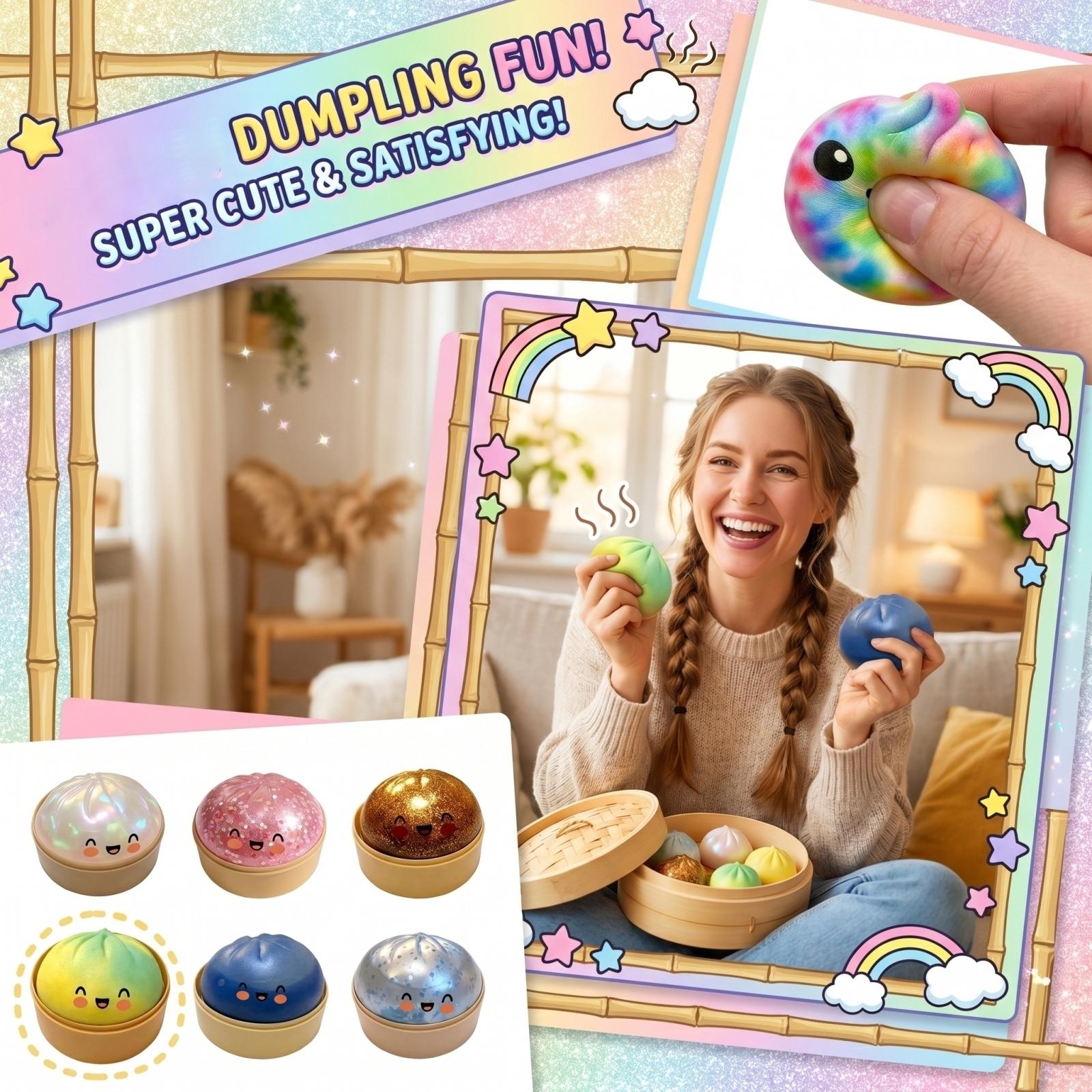 8cm Mini Squishy Dumpling Toy Soft Slow Rising Bun Shaped Stress Relief Toy for All Ages Cute Food Design Sensory Fidget Item One Size
8cm Mini Squishy Dumpling Toy Soft Slow Rising Bun Shaped Stress Relief Toy for All Ages Cute Food Design Sensory Fidget Item One Size