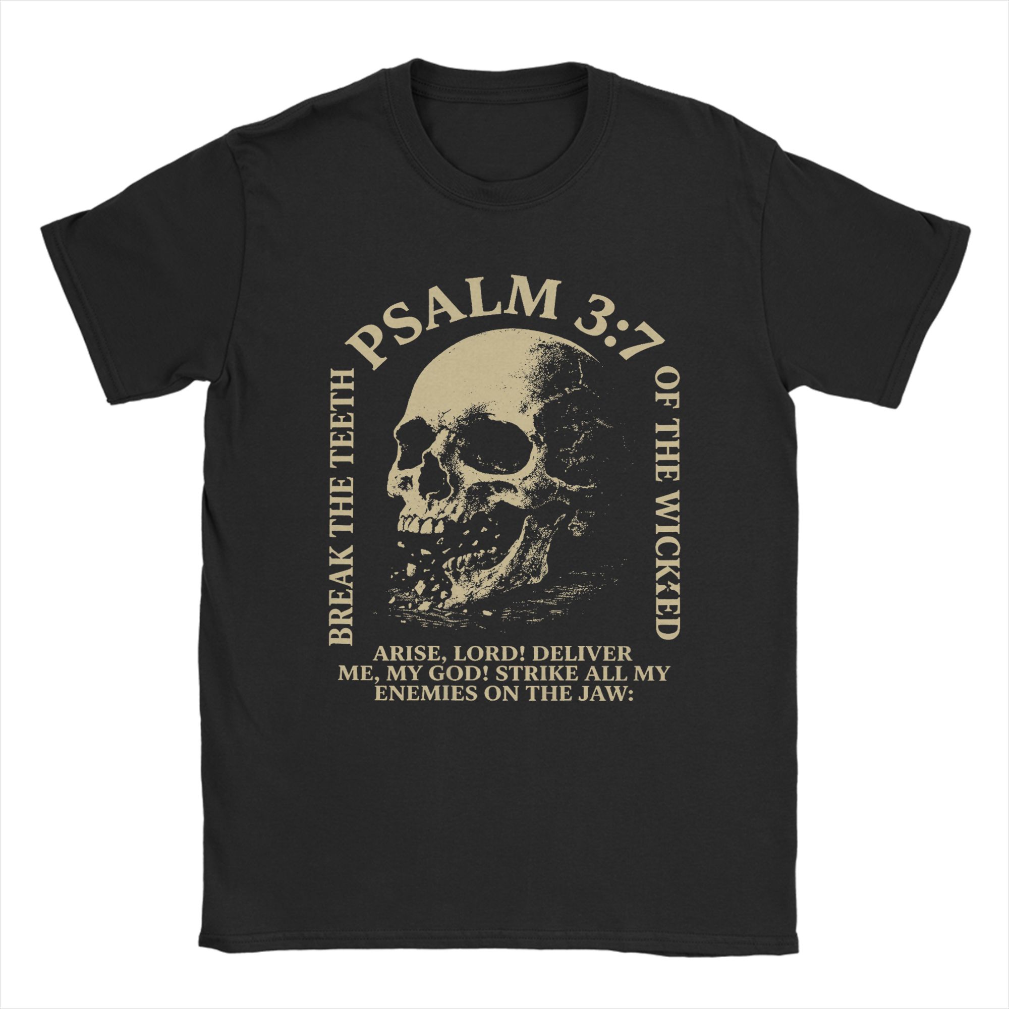 Break The Teeth of The Wicked Christian Psalm TShirt Summer Harajuku TShirts Couple Cotton ONeck Plus Size Clothes 4XL
Break The Teeth of The Wicked Christian Psalm TShirt Summer Harajuku TShirts Couple Cotton ONeck Plus Size Clothes 4XL