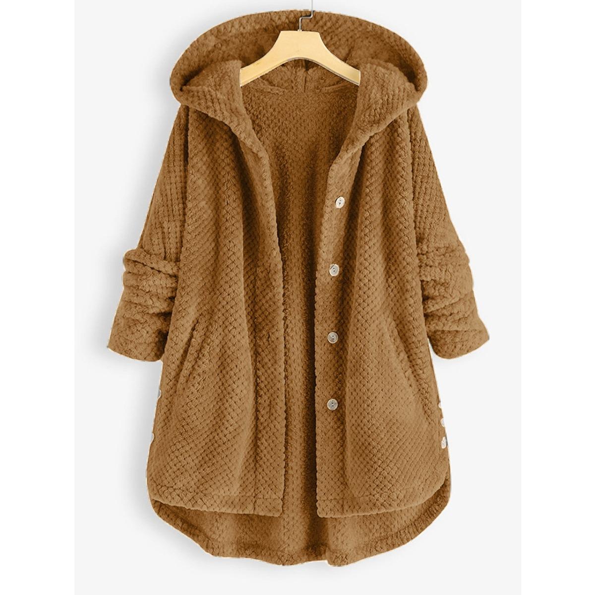 Women s Plus Size Fashion Mid-length Pineapple Texture Double-sided Fleece Hooded Coat for Autumn Winter 5XL
Women s Plus Size Fashion Mid-length Pineapple Texture Double-sided Fleece Hooded Coat for Autumn Winter 5XL