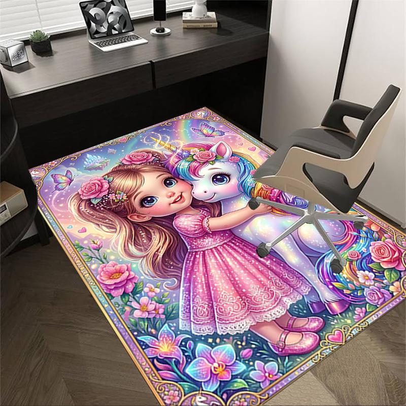 1PC Unicorn Princess Non-Slip Floor Carpet Compatible for Office&Living Room&Bedroom&Dining room - Soft & Pattern-G0374 60cm by 90cm
1PC Unicorn Princess Non-Slip Floor Carpet Compatible for Office&Living Room&Bedroom&Dining room - Soft & Pattern-G0374 60cm by 90cm