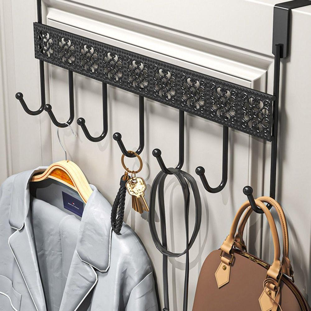 Heavy Duty Clothes Storage Rack Black Towel Coat Rack Creative Over The Door Hook for Bags
Heavy Duty Clothes Storage Rack Black Towel Coat Rack Creative Over The Door Hook for Bags