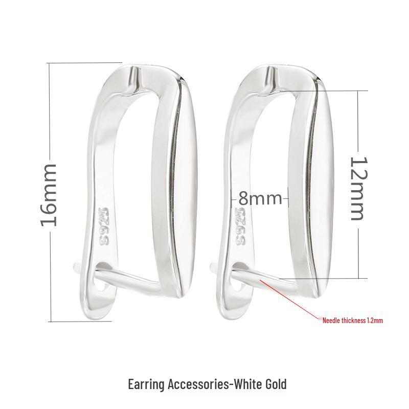 S925 Sterling Silver Safety Buckle Earring Setting with 18K Sand Gold for DIY Hetian Jade & Jasper, Ancient Style Dangle Earrings for Women. 925 Silver
S925 Sterling Silver Safety Buckle Earring Setting with 18K Sand Gold for DIY Hetian Jade & Jasper, Ancient Style Dangle Earrings for Women. 925 Silver