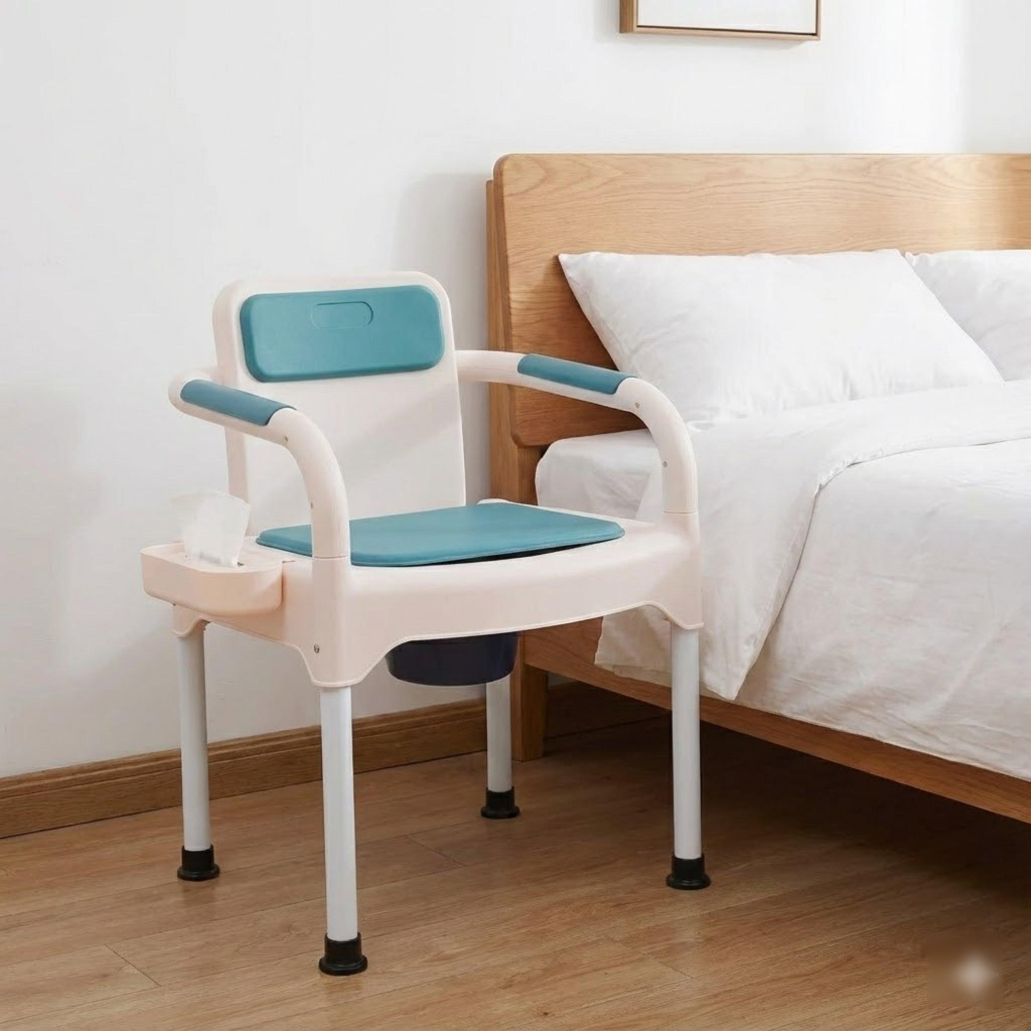 Bedside Commode Chair Portable Toilet for Elderly with Soft PU Seat and Removable Armrests 220lbs Capacity United States
Bedside Commode Chair Portable Toilet for Elderly with Soft PU Seat and Removable Armrests 220lbs Capacity United States