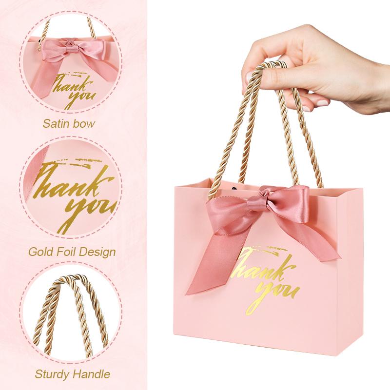 50/20Pcs Thank You Gift Bags Wedding Favors for guests Pink Cookie Candy Box with Handle Ribbons Birthday Party Decor Supplies 14x12x6cm
50/20Pcs Thank You Gift Bags Wedding Favors for guests Pink Cookie Candy Box with Handle Ribbons Birthday Party Decor Supplies 14x12x6cm