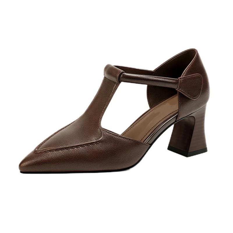 Block Heel Hollowed Out Without Tiring Feet, Versatile Baotou High Heels Women s New Non-slip Single Shoes 40 коричневий
Block Heel Hollowed Out Without Tiring Feet, Versatile Baotou High Heels Women s New Non-slip Single Shoes 40 коричневий