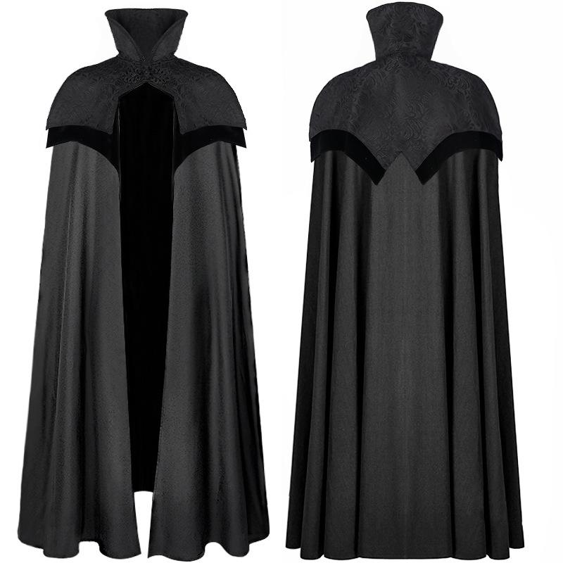 European Medieval Christmas Party Cloak with Stand Collar and Frog Buttons One Size
European Medieval Christmas Party Cloak with Stand Collar and Frog Buttons One Size