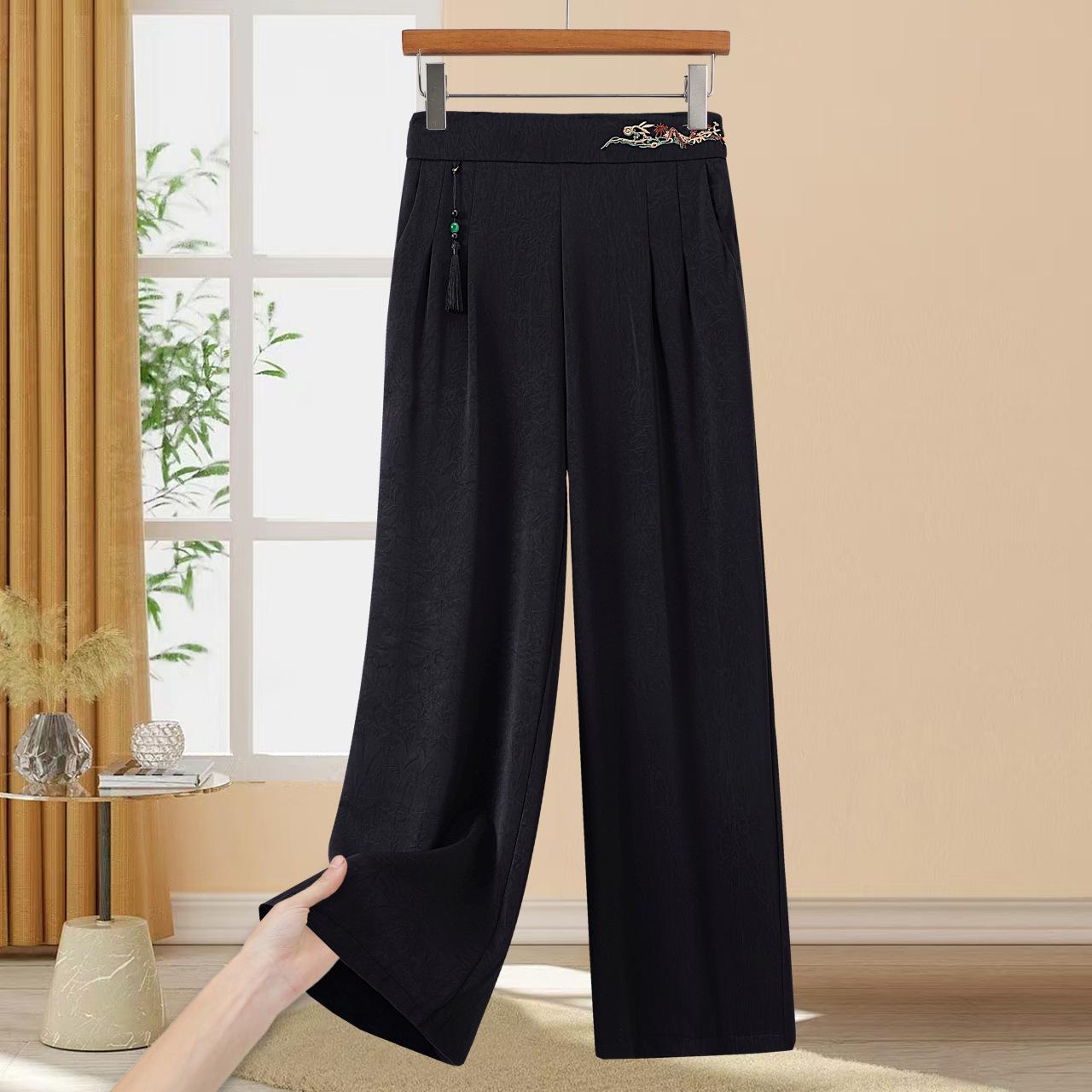 2026 Summer Loose Plus Size Wide-Legged Pants for Elderly Women and Middle-Aged Mothers 5XL (Recommended for 150-165 jin) чорний
2026 Summer Loose Plus Size Wide-Legged Pants for Elderly Women and Middle-Aged Mothers 5XL (Recommended for 150-165 jin) чорний