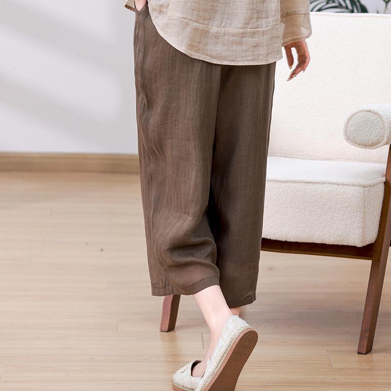 High-End Women s Summer Ramie Wide-Leg Cropped Pants - Lightweight, Casual Cotton Linen Design XXL (recommended 145-160 jin)
High-End Women s Summer Ramie Wide-Leg Cropped Pants - Lightweight, Casual Cotton Linen Design XXL (recommended 145-160 jin)