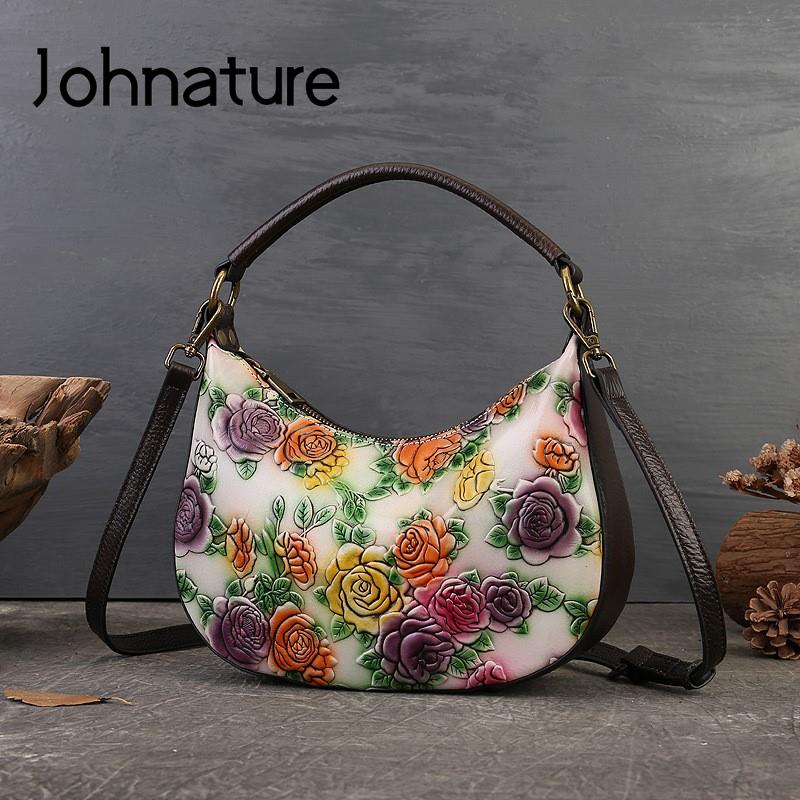 Женская сумка Johnature из натуральной кожи в стиле ретро, тисненая ручная роспись, модная универсальная сумка через плечо и через плечо
Женская сумка Johnature из натуральной кожи в стиле ретро, тисненая ручная роспись, модная универсальная сумка через плечо и через плечо