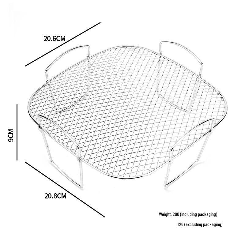 304 Stainless Steel Multi-layer Detachable Air Fryer and Barbecue Rack
304 Stainless Steel Multi-layer Detachable Air Fryer and Barbecue Rack