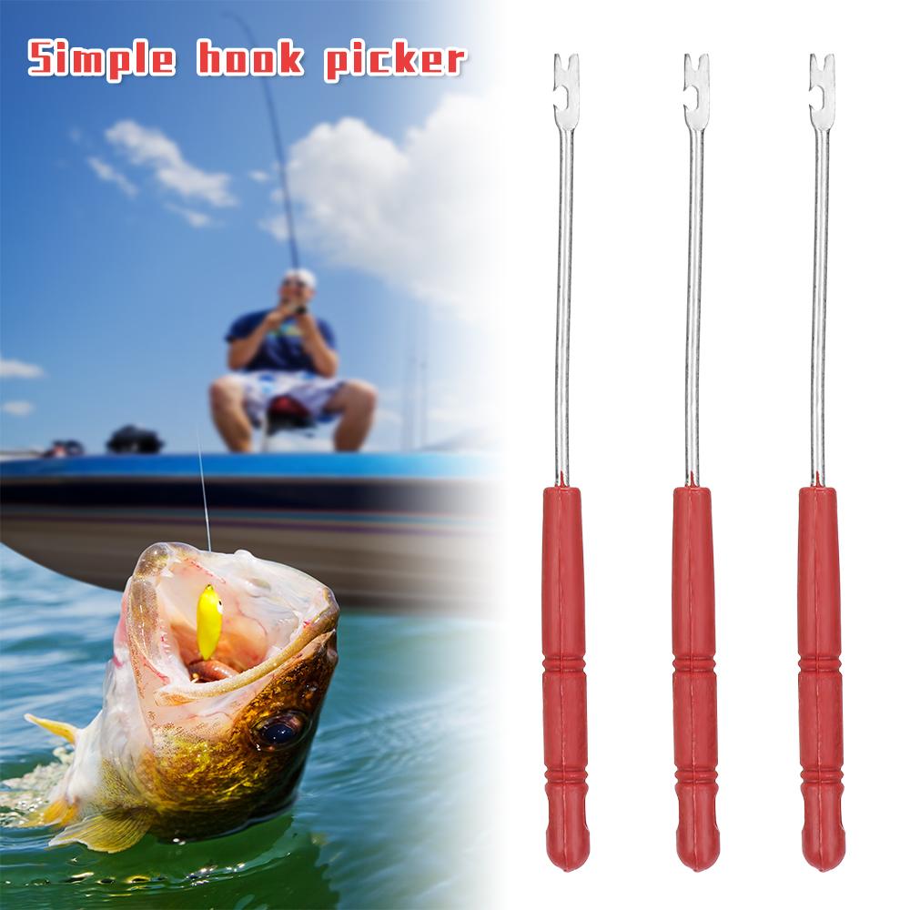 Steel Fishing Tackle Fishhook Detacher Hook Remover Tool Extractor Handle Unhooking Device 3Pcs
Steel Fishing Tackle Fishhook Detacher Hook Remover Tool Extractor Handle Unhooking Device 3Pcs