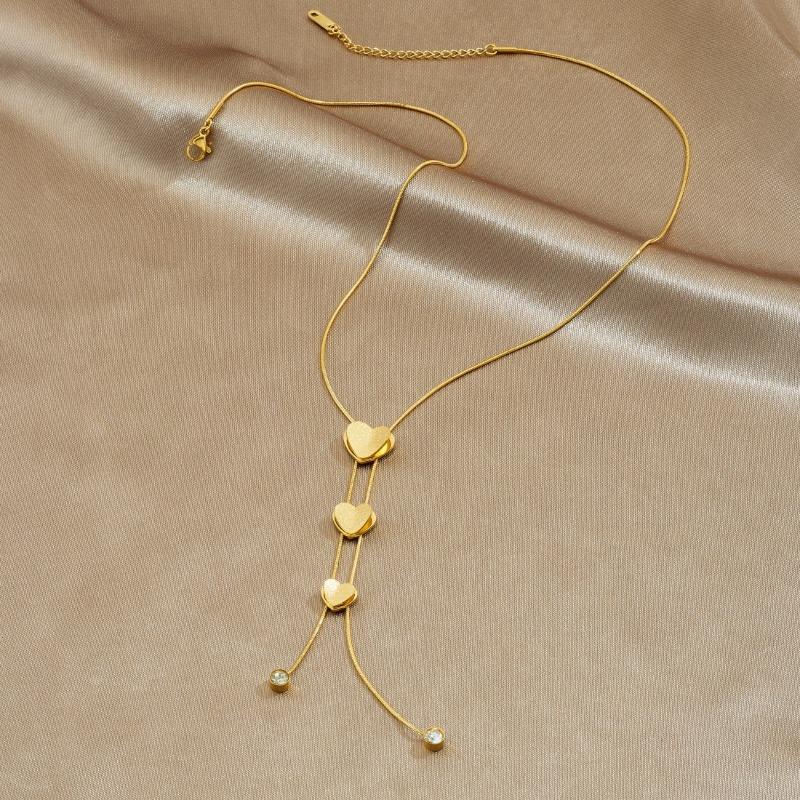 Gold Plated Y-Drop Lariat Necklace with Heart Charms CZ, Dainty Adjustable Snake Chain for Women, Romantic Daily Jewelry золотий
Gold Plated Y-Drop Lariat Necklace with Heart Charms CZ, Dainty Adjustable Snake Chain for Women, Romantic Daily Jewelry золотий