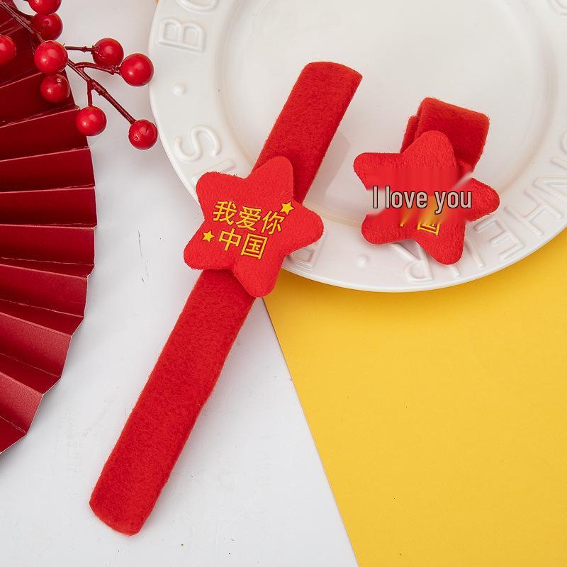 Детский патриотический браслет с флагом Красной звезды для спортивных соревнований в честь Национального дня
Детский патриотический браслет с флагом Красной звезды для спортивных соревнований в честь Национального дня