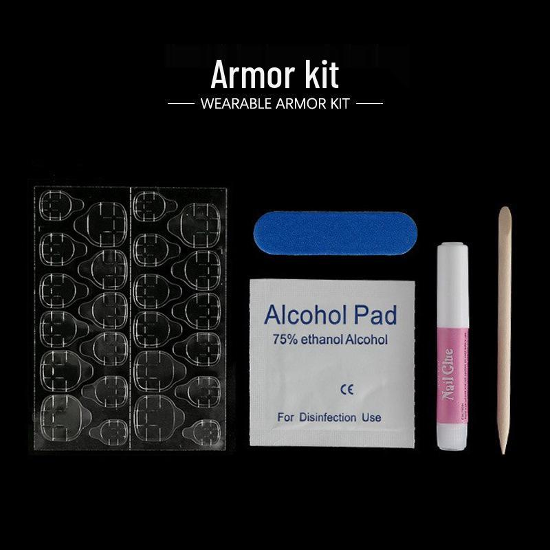 Nail Art Tool Kit: Wearable Nails, File, Cleaning Pads, Wood Sticks & Jelly Glue - 5-Piece Set
Nail Art Tool Kit: Wearable Nails, File, Cleaning Pads, Wood Sticks & Jelly Glue - 5-Piece Set