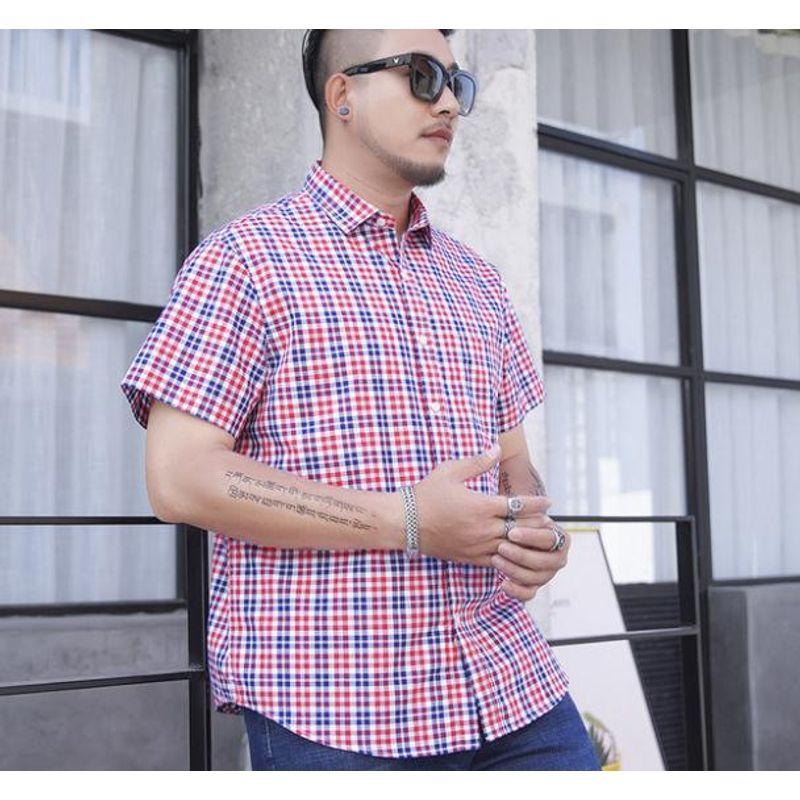 Летняя тонкая клетчатая повседневная рубашка с коротким рукавом из чистого хлопка, модная рубашка, мужская большого размера, для толстого мужчины, свободная, с рукавом до локтя, 42-й размер 50 5037 Pink Pad 185 chest 119 Weight 160-180
Летняя тонкая клетчатая повседневная рубашка с коротким рукавом из чистого хлопка, модная рубашка, мужская большого размера, для толстого мужчины, свободная, с рукавом до локтя, 42-й размер 50 5037 Pink Pad 185 chest 119 Weight 160-180