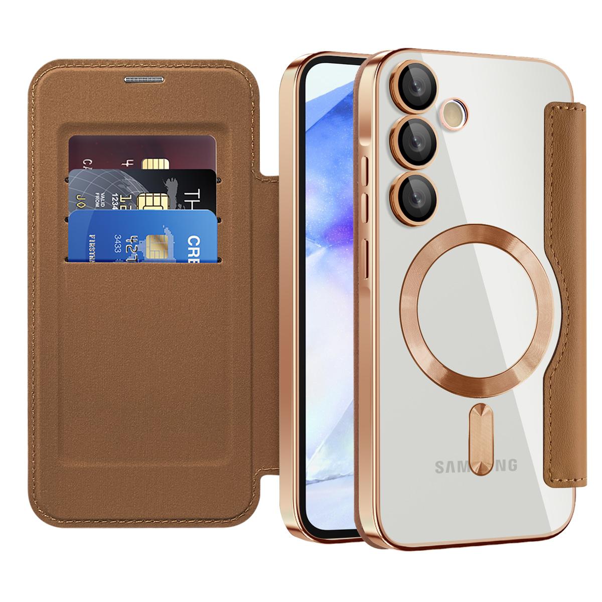 For Samsung Galaxy A55 5G Case Compatible with MagSafe Leather Phone Cover RFID Blocking Blue
For Samsung Galaxy A55 5G Case Compatible with MagSafe Leather Phone Cover RFID Blocking Blue