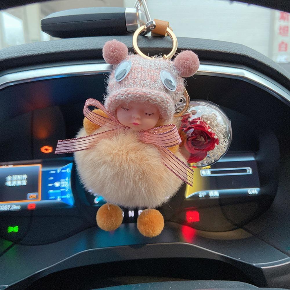 Pompom Fluffy Plush Doll Cute Flower Car Key Ring Sleeping Baby Keychain Interior Accessories рожевий
Pompom Fluffy Plush Doll Cute Flower Car Key Ring Sleeping Baby Keychain Interior Accessories рожевий