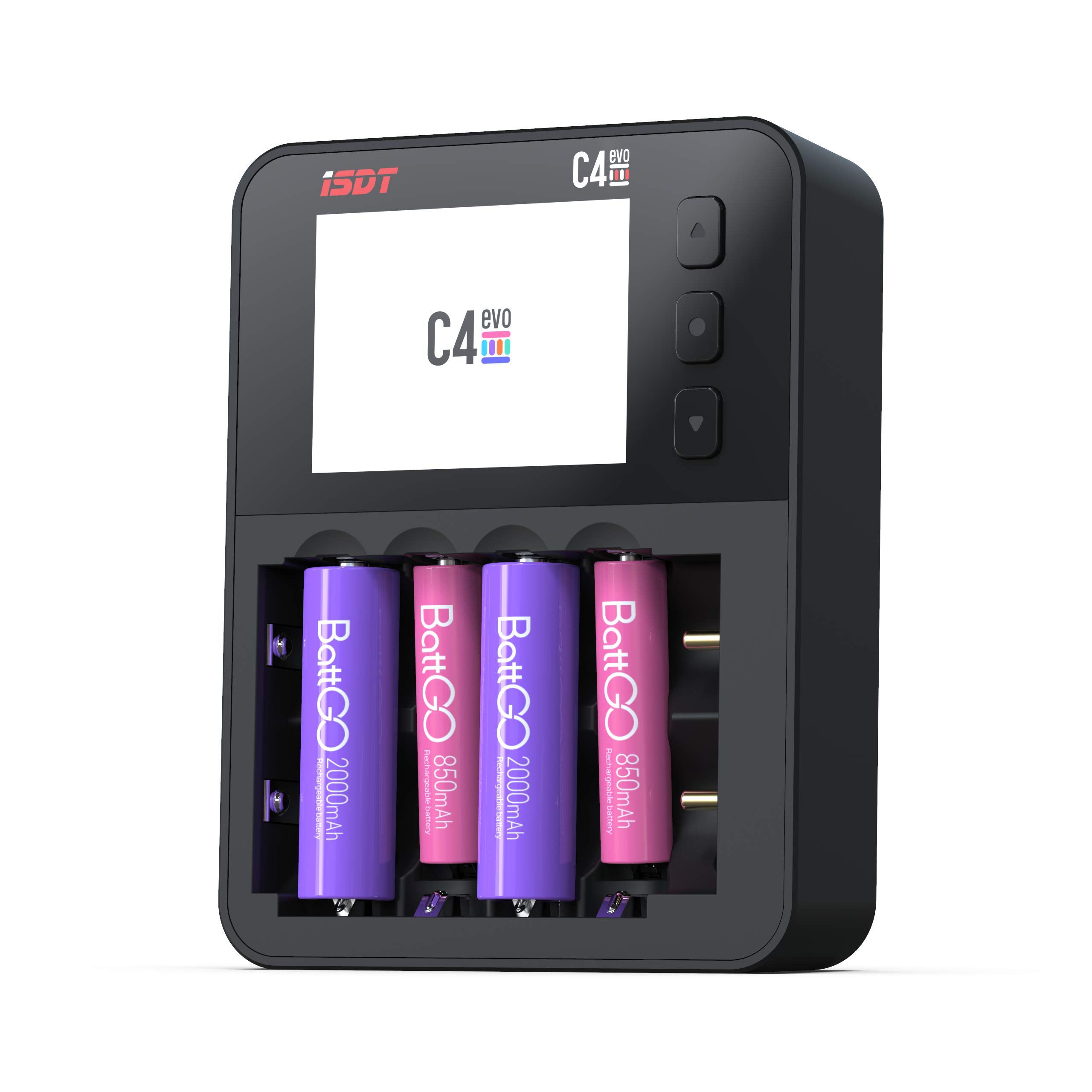 ISDT C4 EVO Battery Charger Smart Rapid Charger Mini 4WD Lipo NiMH 18650 RC Drone Quadcopter Будь ласка, оновіть мікропрограму до 1-6S AA/AAA AA/AAA
ISDT C4 EVO Battery Charger Smart Rapid Charger Mini 4WD Lipo NiMH 18650 RC Drone Quadcopter Будь ласка, оновіть мікропрограму до 1-6S AA/AAA AA/AAA