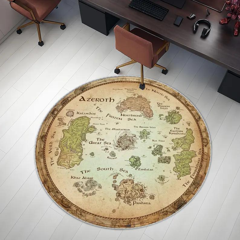 World of Warcraft Azeroth Map Rug Azeroth World Map Round Rug Map Rug Cool Rugs Popular Rug Fantastic Rug Movie Decor Area Rugs 80x80cm
World of Warcraft Azeroth Map Rug Azeroth World Map Round Rug Map Rug Cool Rugs Popular Rug Fantastic Rug Movie Decor Area Rugs 80x80cm