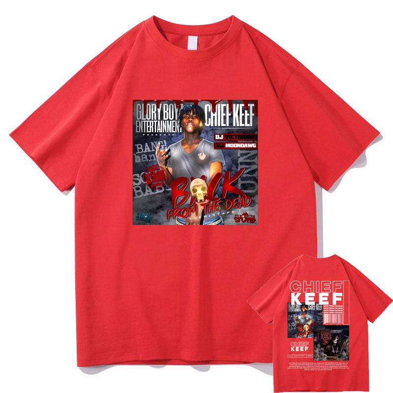 Rapper Chief Keef Back From The Dead Album Double Sided Print Tshirt Men Hip Hop Oversized Vintage T Shirts Male Tee Streetwear S
Rapper Chief Keef Back From The Dead Album Double Sided Print Tshirt Men Hip Hop Oversized Vintage T Shirts Male Tee Streetwear S