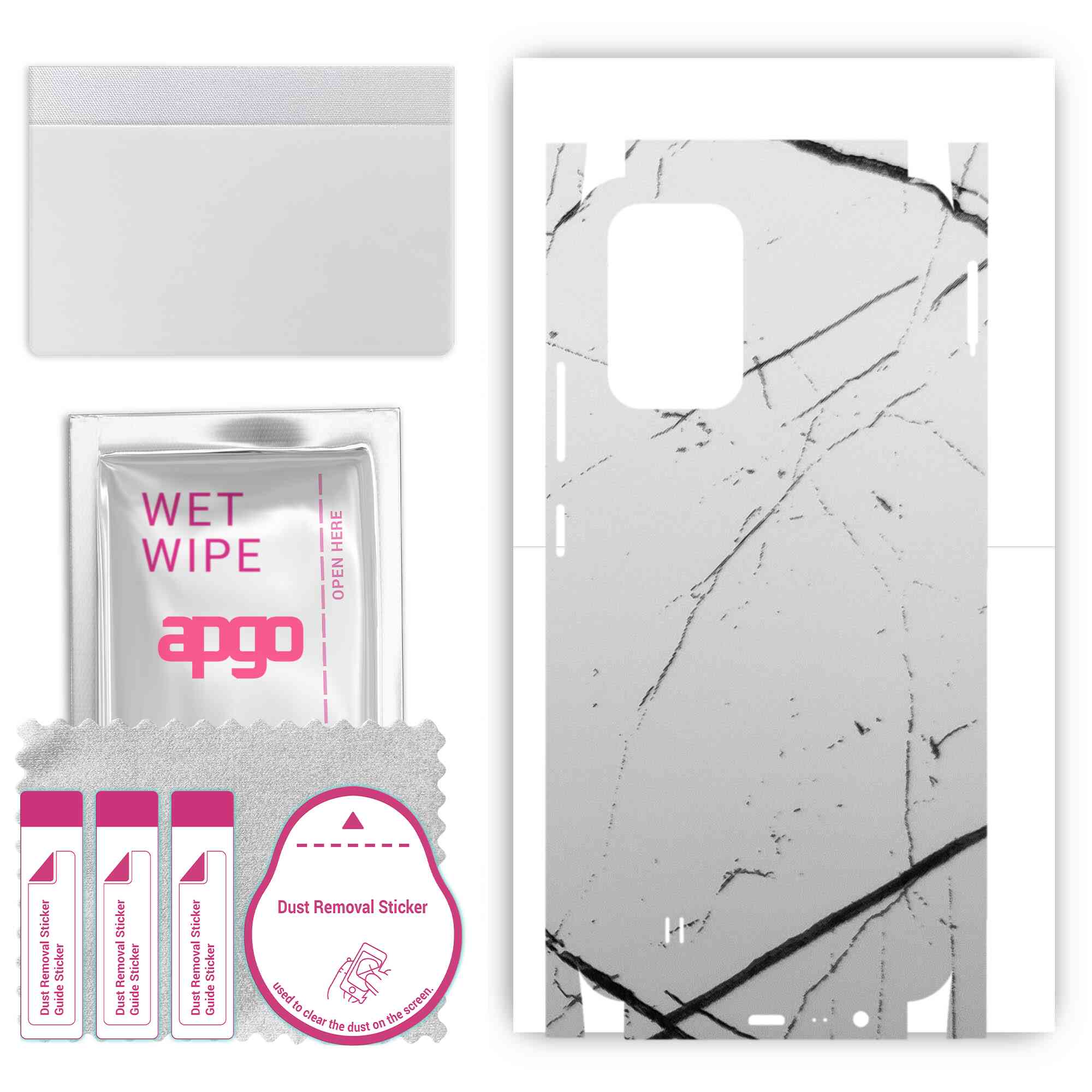 apgo Protective Skin Sticker for the back+sides compatible with Realme Narzo 50i, Full Wrap Film, Foil, Vinyl - Pattern White Marble
apgo Protective Skin Sticker for the back+sides compatible with Realme Narzo 50i, Full Wrap Film, Foil, Vinyl - Pattern White Marble