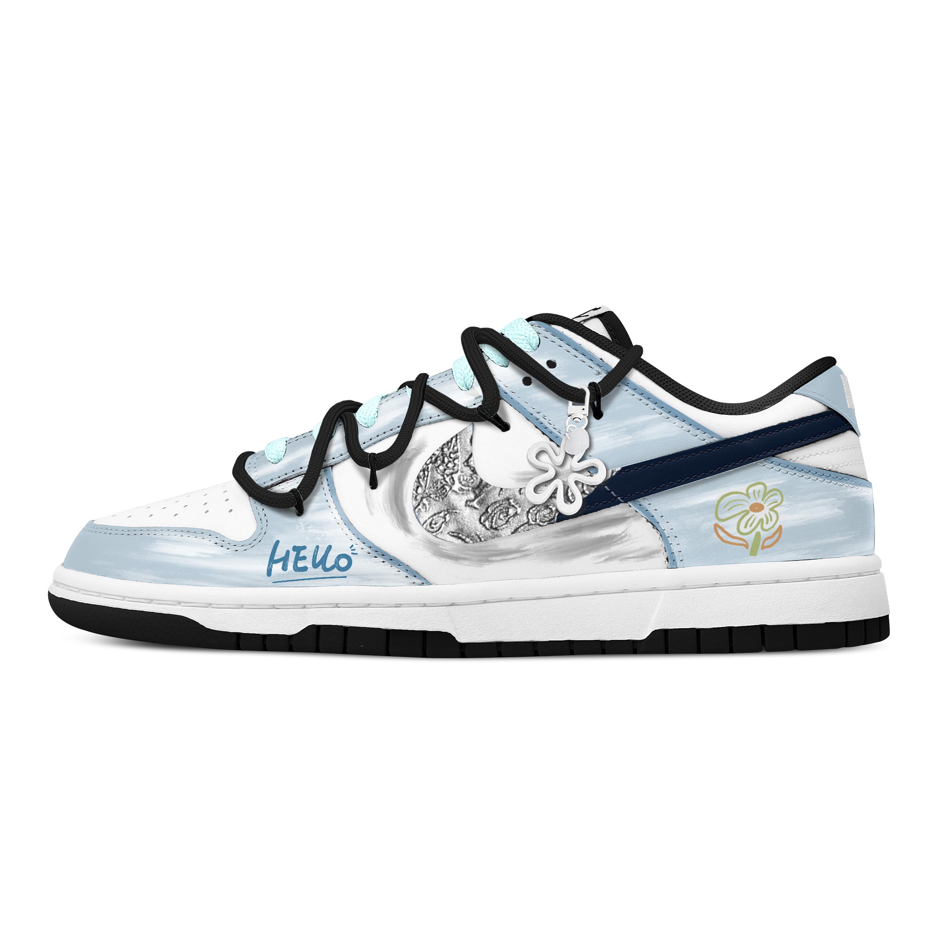 Nike Dunk Wind Dwelling Hibiscus Leather Abrasion Resistant Low top Skateboard Shoes Unisex Blue HF5441-100(Team529-) 42.5
Nike Dunk Wind Dwelling Hibiscus Leather Abrasion Resistant Low top Skateboard Shoes Unisex Blue HF5441-100(Team529-) 42.5