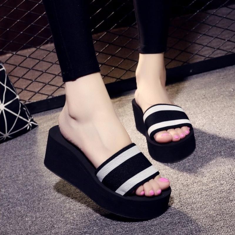 Foam cool slippers women s summer one-word drag high-heeled thick-soled non-slip fashion outer wear Korean version of seaside vacation beach shoes 34
Foam cool slippers women s summer one-word drag high-heeled thick-soled non-slip fashion outer wear Korean version of seaside vacation beach shoes 34