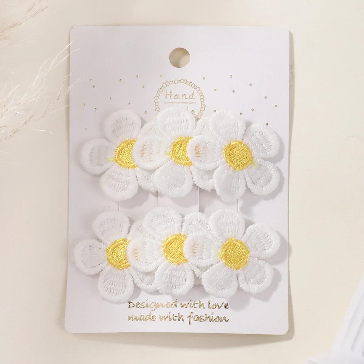 2Pcs/set Sweet Embroidery Flower Hair Clips for Kids Girls Snap Hairpins BB Clip Barrettes Headwear Hair Accessories
2Pcs/set Sweet Embroidery Flower Hair Clips for Kids Girls Snap Hairpins BB Clip Barrettes Headwear Hair Accessories