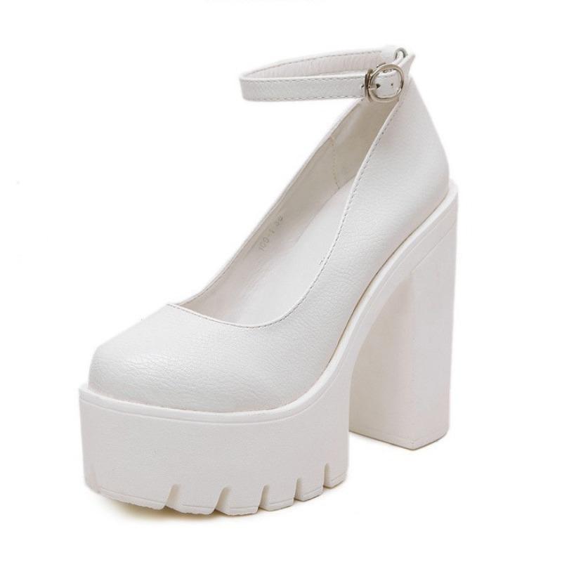 Large size single shoes women s new 14CM high heels fashion one-word buckle women s shoes 43 білий
Large size single shoes women s new 14CM high heels fashion one-word buckle women s shoes 43 білий