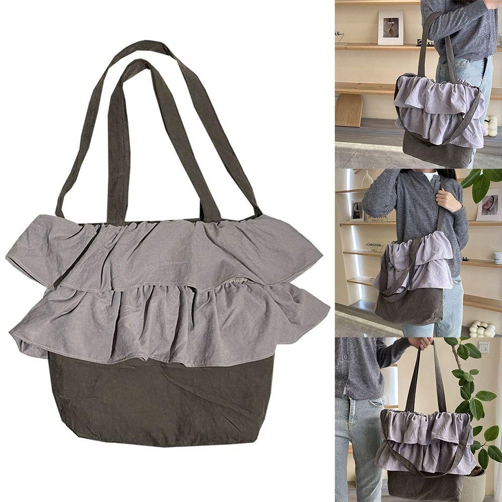Large Capacity Shoulder Crossbody Bag Lotus Leaf Edge Tutorial Bags for Shopping Phone Change Key сірий
Large Capacity Shoulder Crossbody Bag Lotus Leaf Edge Tutorial Bags for Shopping Phone Change Key сірий