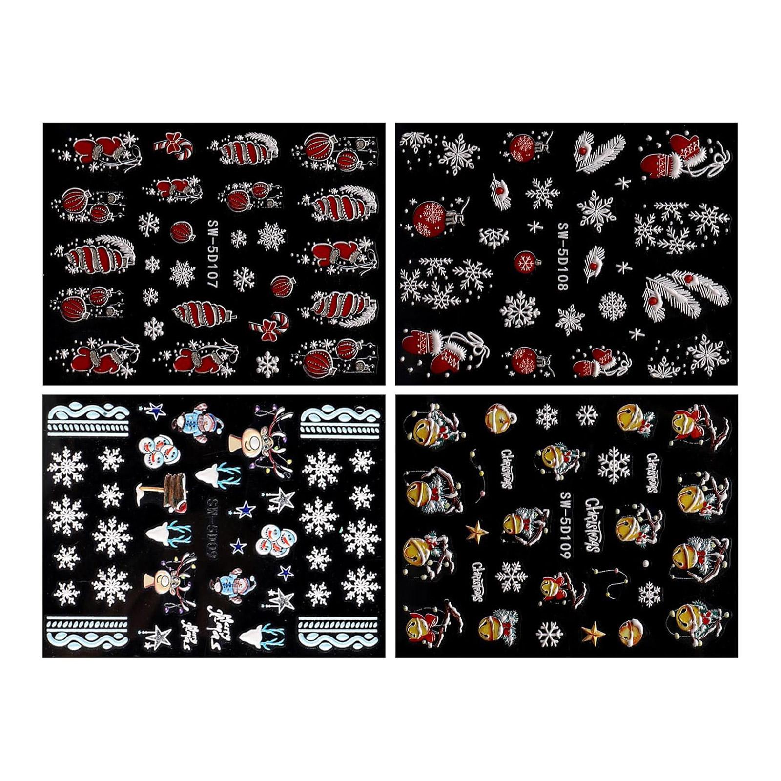 4 листа наклеек для ногтей в виде снежинок, рождественские наклейки для дизайна ногтей, наклейки для маникюра, самоклеящиеся наклейки для ногтей для женщин и девочек
4 листа наклеек для ногтей в виде снежинок, рождественские наклейки для дизайна ногтей, наклейки для маникюра, самоклеящиеся наклейки для ногтей для женщин и девочек