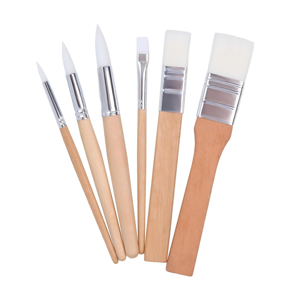 Art Brush Set of 6 Paint Brushes Perfect for Oil Watercolor Acrylic Paint Brush Multifunctional Nylon Art Brush Suitable for Beginners to
Art Brush Set of 6 Paint Brushes Perfect for Oil Watercolor Acrylic Paint Brush Multifunctional Nylon Art Brush Suitable for Beginners to