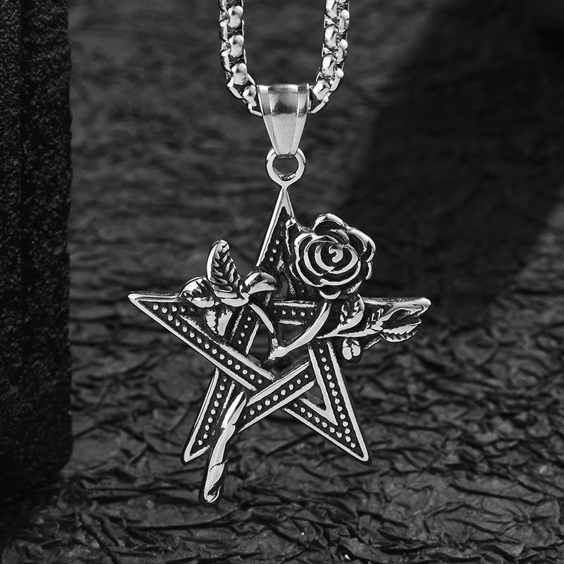 Stylish Dj Rose Star Pendant Necklace For Men And Women In Titanium Steel Unique Design
Stylish Dj Rose Star Pendant Necklace For Men And Women In Titanium Steel Unique Design