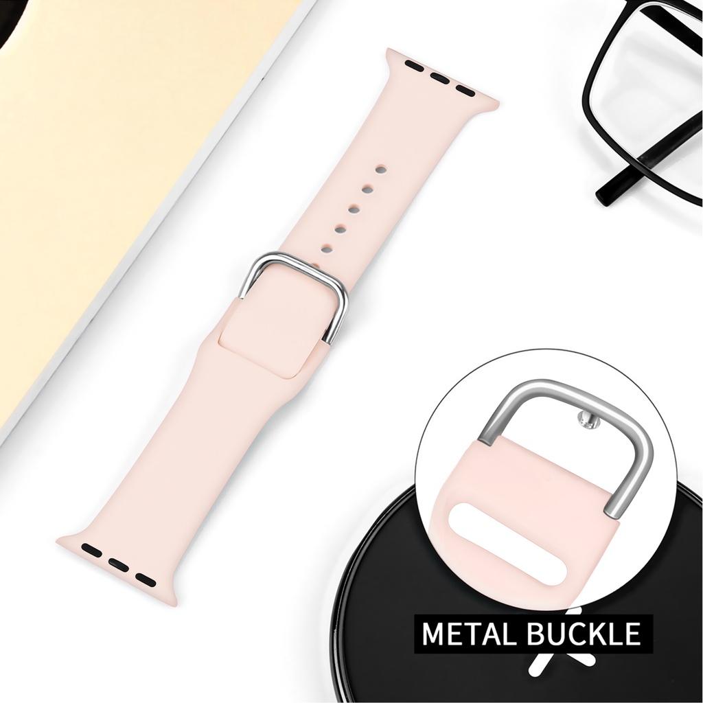 Мягкий ремешок с металлической пряжкой для Apple Watch. Совместим с ремешком iWatch 38–45 мм. Мягкий ультратонкий ремешок на запястье для iWatch Series SE/6/5/4/3/2/1.
Мягкий ремешок с металлической пряжкой для Apple Watch. Совместим с ремешком iWatch 38–45 мм. Мягкий ультратонкий ремешок на запястье для iWatch Series SE/6/5/4/3/2/1.