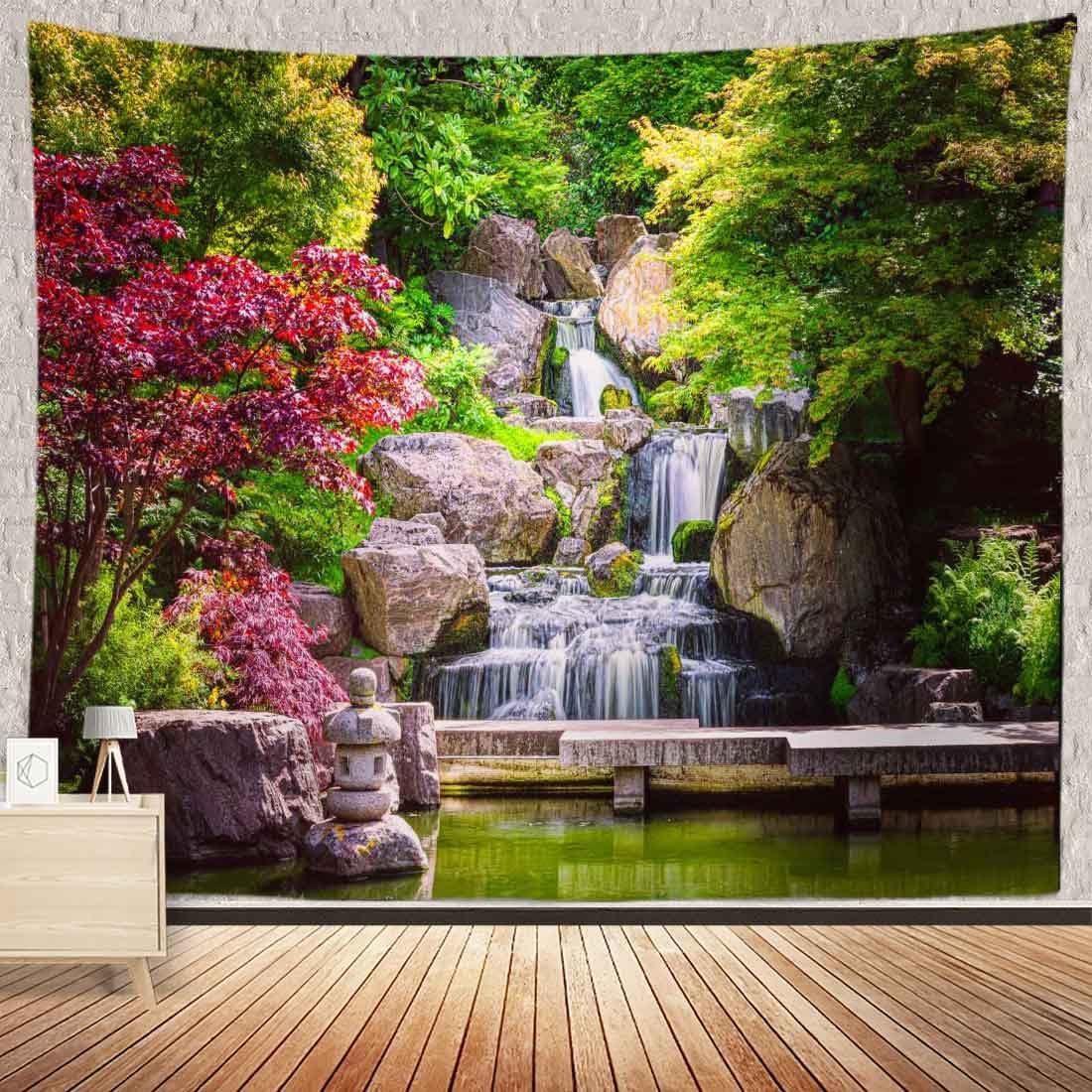 Forest Waterfall Tapestry Wall Hanging Sandy Beach Picnic Rug Camping Tent Sleeping Pad Home Decor Bedspread Sheet Wall Cloth 74x94cm(29x37in)
Forest Waterfall Tapestry Wall Hanging Sandy Beach Picnic Rug Camping Tent Sleeping Pad Home Decor Bedspread Sheet Wall Cloth 74x94cm(29x37in)