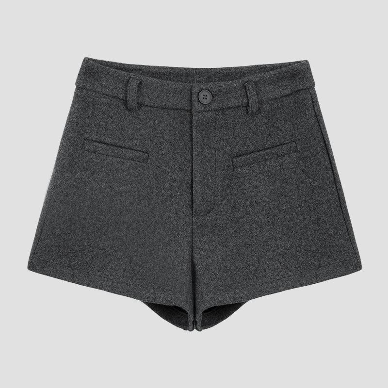 Retro Grey Wool Shorts - Winter 2026 Korean High-Waist A-line Bootcut 3/4 Pants S темно-сірий колір
Retro Grey Wool Shorts - Winter 2026 Korean High-Waist A-line Bootcut 3/4 Pants S темно-сірий колір