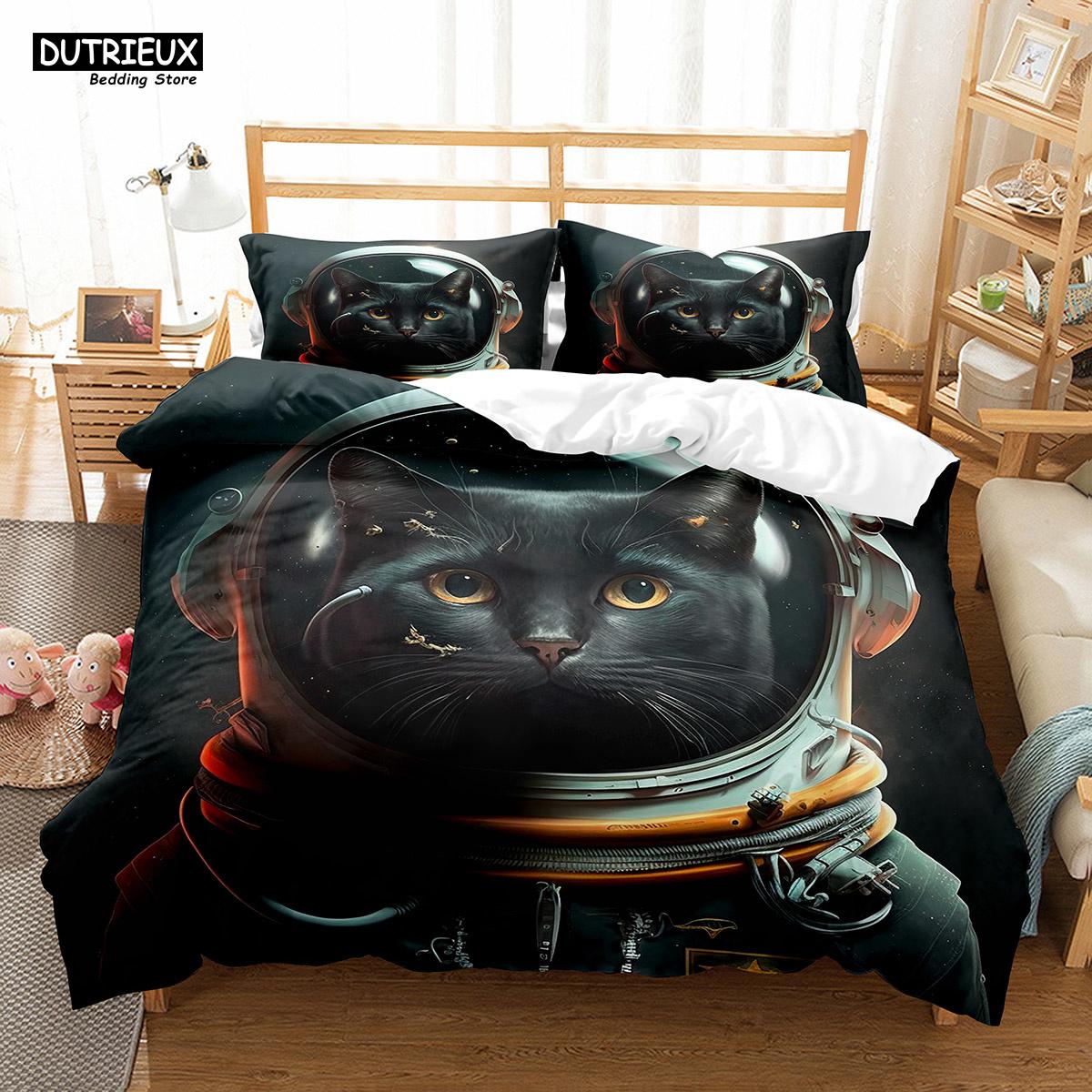 Comforter Space Cat King Queen Cute Astronaut Kitty Bedding Set Universe Pet Animal Dog Polyester Comforter Comforter (quilt)-EU Single(135*200cm)3pcs
Comforter Space Cat King Queen Cute Astronaut Kitty Bedding Set Universe Pet Animal Dog Polyester Comforter Comforter (quilt)-EU Single(135*200cm)3pcs