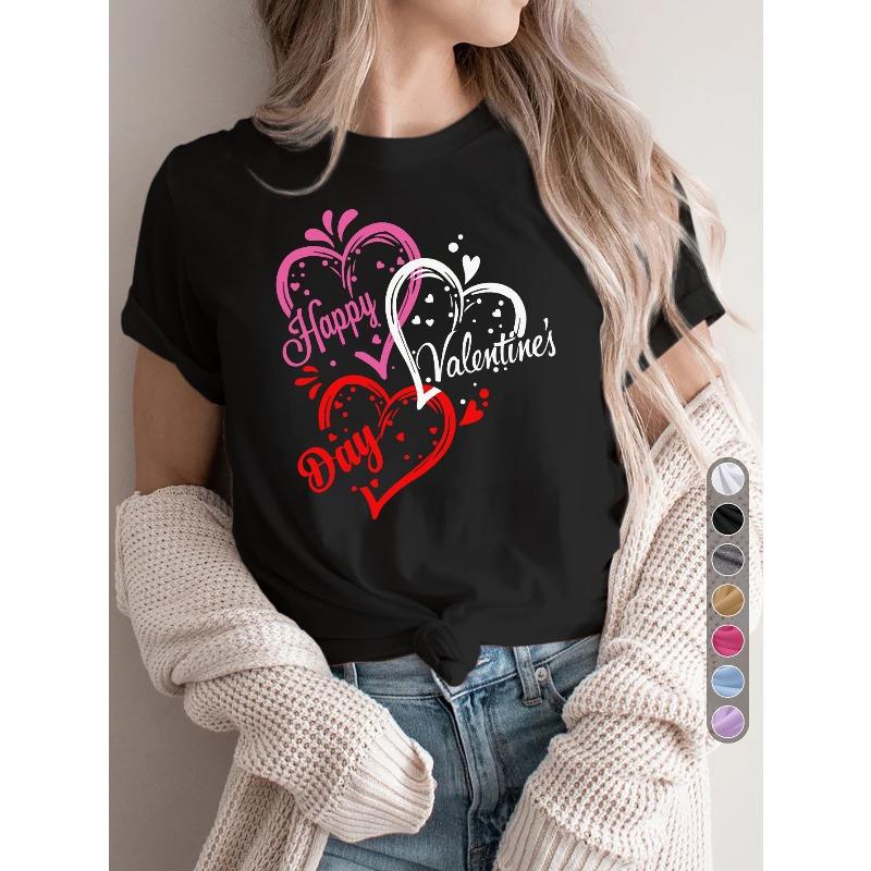 European Size Women S Casual Sports T-Shirt | Crew Neck, High Stretch Fabric, Valentine S Day Heart Design, Perfect for All Seasons and Date Outfits 4XL
European Size Women S Casual Sports T-Shirt | Crew Neck, High Stretch Fabric, Valentine S Day Heart Design, Perfect for All Seasons and Date Outfits 4XL