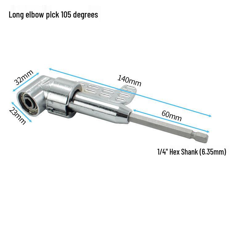 105° Offset Screwdriver with Long Handle & Multi-function Socket Joint
105° Offset Screwdriver with Long Handle & Multi-function Socket Joint