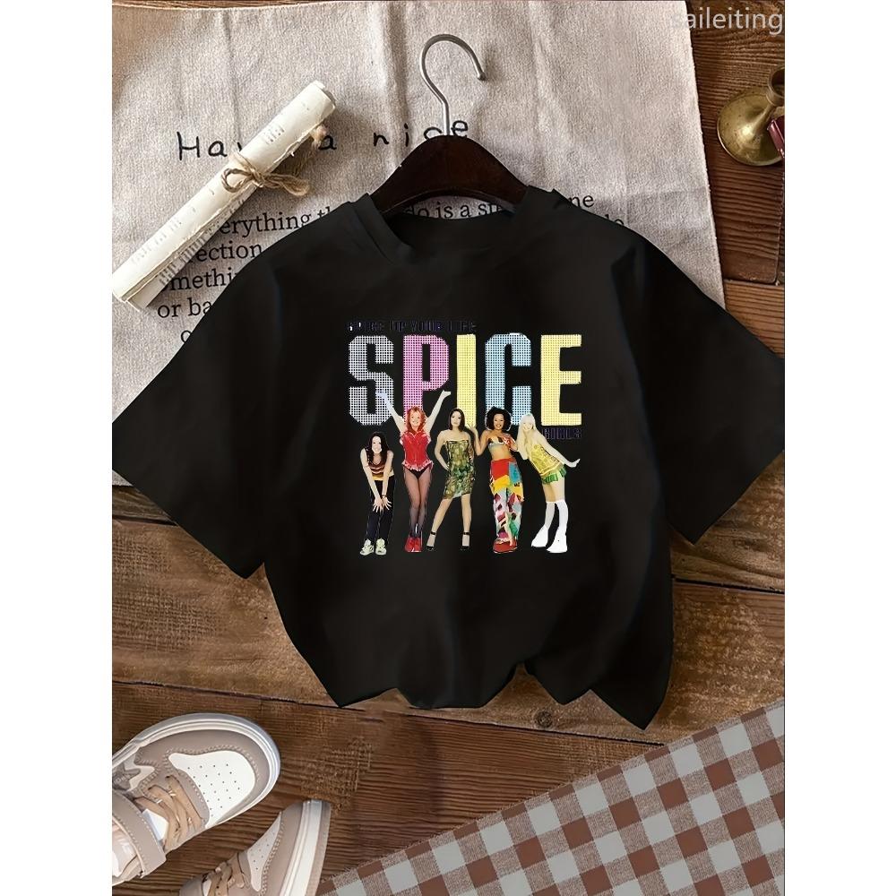 Retro Playful Design White Spice Graphic T-Shirt for Women - 90s Crew Neck Sleeve with Colorful Cartoon Print Aesthetic Clothes XS
Retro Playful Design White Spice Graphic T-Shirt for Women - 90s Crew Neck Sleeve with Colorful Cartoon Print Aesthetic Clothes XS