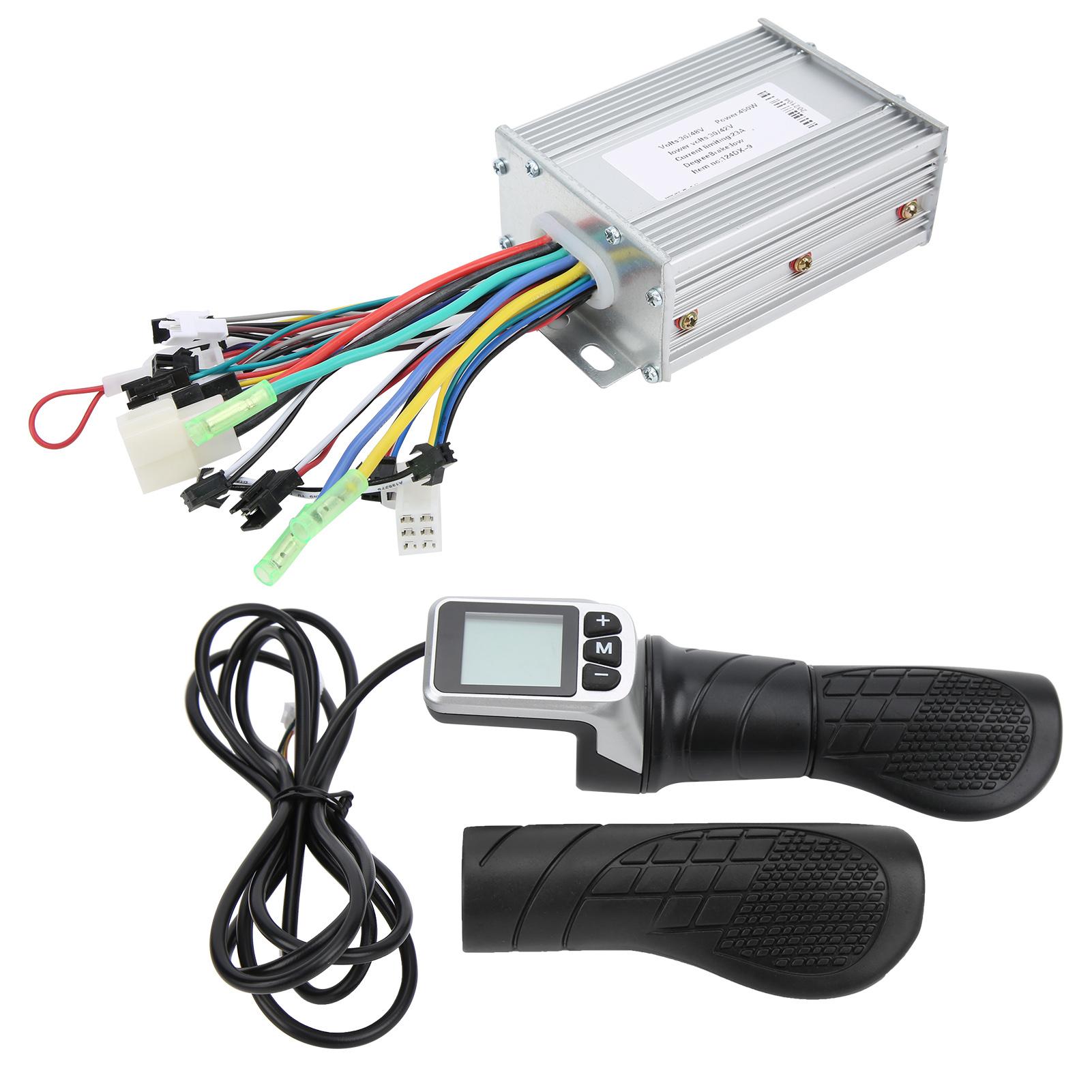 36V48V 450W Brushless Controller and 124DX LCD Half Twist Throttle Set for Electric Scooter
36V48V 450W Brushless Controller and 124DX LCD Half Twist Throttle Set for Electric Scooter