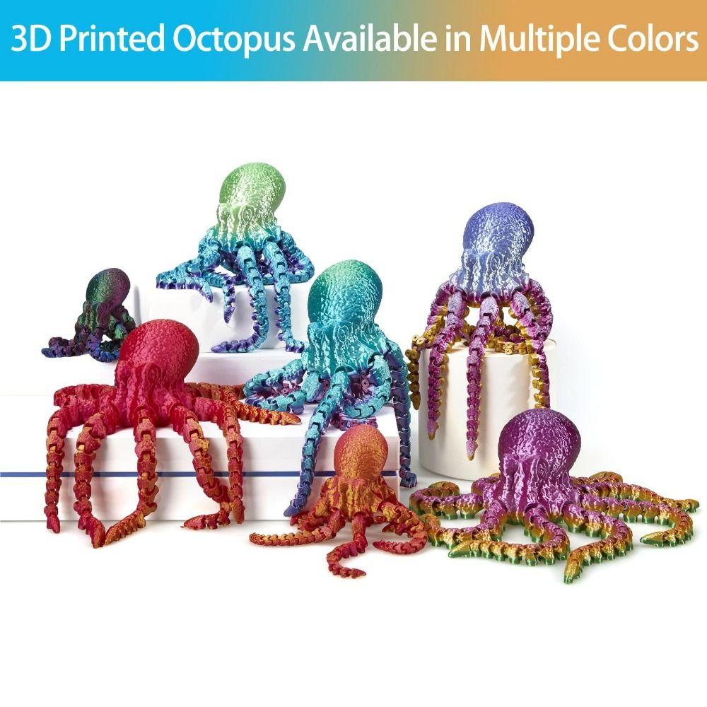 Active Joint 3D Octopus Ornament 3D Printed Octopus Model Octopus Ornament Landscaping Accessorie 19CM червоний
Active Joint 3D Octopus Ornament 3D Printed Octopus Model Octopus Ornament Landscaping Accessorie 19CM червоний