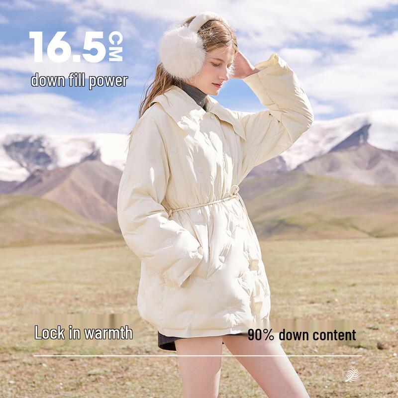 Женский пуховик Qiushui Yiren с лацканами и поясом XL
Женский пуховик Qiushui Yiren с лацканами и поясом XL