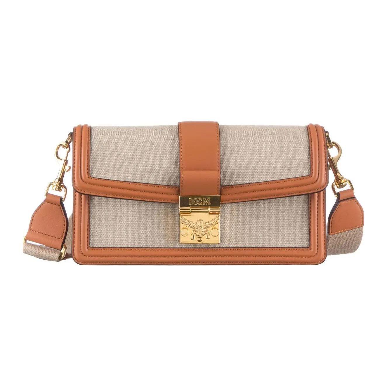 MCM Beige Canvas & Leather Flap Crossbody Bag with Gold Hardware for Daily Use Basic Set (Bag+Dust Bag)
MCM Beige Canvas & Leather Flap Crossbody Bag with Gold Hardware for Daily Use Basic Set (Bag+Dust Bag)