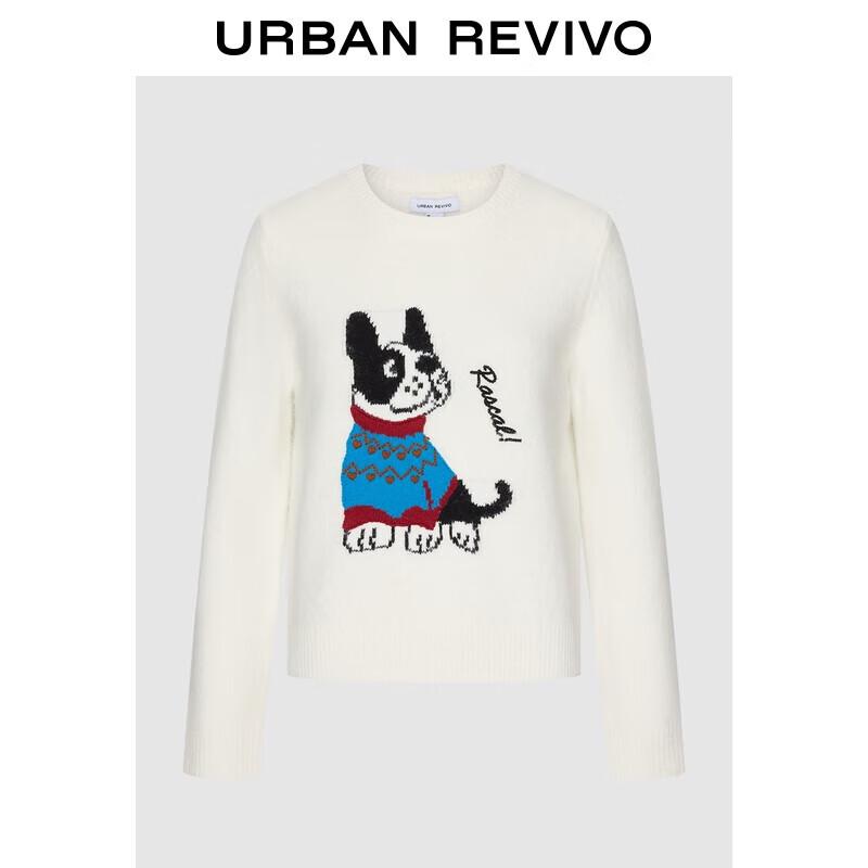 UR Women s Winter Color-block Puppy Jacquard Short Knit Sweater M
UR Women s Winter Color-block Puppy Jacquard Short Knit Sweater M